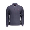 Us Polo Polo Maniche Lunghe Uomo Blu Modrá (Velkost L, Farba Modrá)