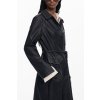 Desigual Cappotto Donna Nero Čierna (Velkost M, Farba Čierna)