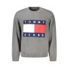 Elegantný Pánsky Pulóver TOMMY HILFIGER Šedá (Velkost XL, Farba Šedá)