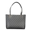 Štýlová Dámska Kabelka GUESS JEANS  34.0X26.0X9.0cm  Čierna (Velkost UNI, Farba Čierna)
