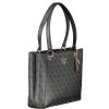Štýlová Dámska Kabelka GUESS JEANS  34.0X26.0X9.0cm  Čierna (Velkost UNI, Farba Čierna)