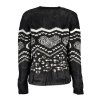 Elegantný Dámsky Sveter DESIGUAL Čierna (Velkost 2XL, Farba Čierna)