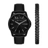 13885 armani exchange banks darkova sada hodinek a naramku ax7147set