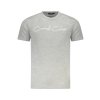Štýlové Pánske Tričko s krátkym rukávom CAVALLI CLASS Šedá (Velkost 2XL, Farba Šedá)