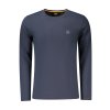 Štýlové Pánske Tričko s dlhým rukávom BOSS Modrá (Velkost L, Farba Modrá)
