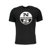 Štýlové Pánske Tričko s krátkym rukávom NORTH SAILS Čierna (Velkost 2XL, Farba Čierna)