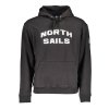 Športová Pánska Mikina bez zipsu NORTH SAILS Čierna (Velkost XL, Farba Čierna)