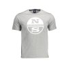 Štýlové Pánske Tričko s krátkym rukávom NORTH SAILS Šedá (Velkost 2XL, Farba Šedá)