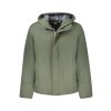 Kvalitná Pánska Zimná Bunda K-WAY Zelená (Velkost XL, Farba Zelená)