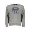 Športová Pánska Mikina bez zipsu NORTH SAILS Šedá (Velkost 2XL, Farba Šedá)