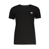 Štýlové Dámske Tričko s krátkym rukávom GUESS JEANS Čierna (Velkost 2XL, Farba Čierna)
