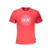 Štýlové Pánske Tričko s krátkym rukávom GIAN MARCO VENTURI Červená (Velkost M, Farba Červená)