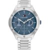 Elegantné Dámske Hodinky TOMMY HILFIGER 1782657 (40 mm) – šedé puzdro šedý oceľový náramok