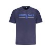 Štýlové Pánske Tričko s krátkym rukávom NORTH SAILS Modrá (Velkost 2XL, Farba Modrá)