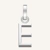 7334 1 rosefield privesek stribrne barvy letter e