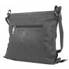 Dámska crossbody kabelka z brúsenej kože 165B-6 nová sivá V