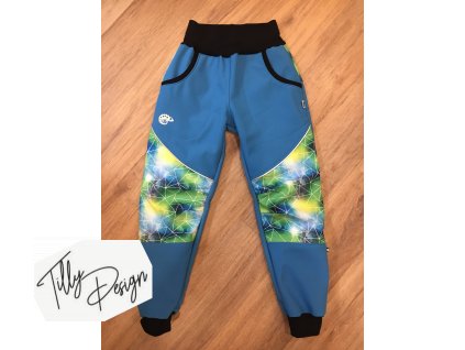 Zateplené softshellové kalhoty s reflexními prvky rostoucí