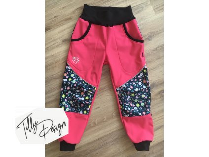 Zateplené softshellové kalhoty s flísem a reflexními prvky