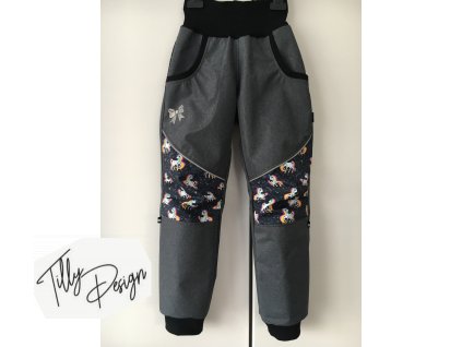 Lehké softshellové kalhoty z letníso softshellu s reflexními prvky