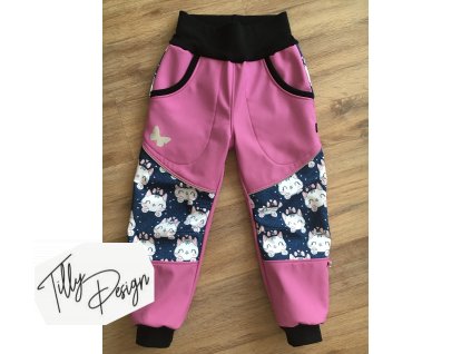 Zateplené softshellové kalhoty s flísem a reflexními prvky