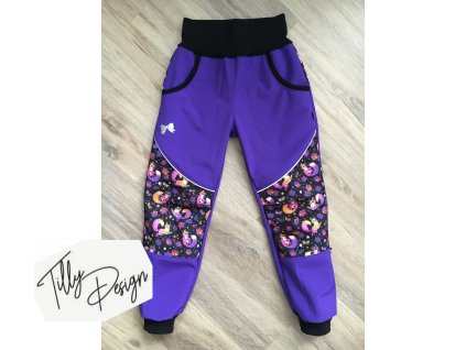 Zateplené softshellové kalhoty s flísem a reflexními prvky