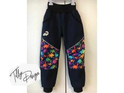 Zateplené softshellové kalhoty s flísem a reflexními prvky