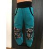 Lehké softshellové kalhoty smaragdové s klokánky