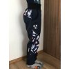 Lehké softshellové kalhoty s reflexními prvky temně modré s vesmírnými zvířátky