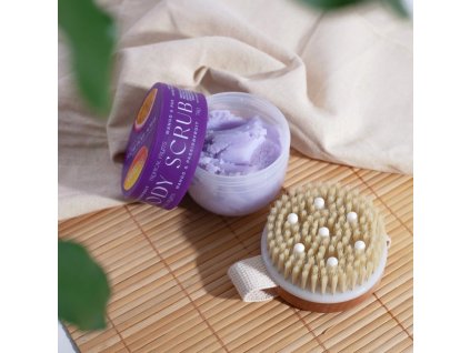 Tropical Fruits – Mango & Passionfruit sada tělového peelingu s kartáčem, 150 g