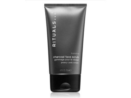 Homme Collection Charcoal Face Scrub - Obličejový peeling  Čisticí pleťový peeling s aktivním uhlím pro muže