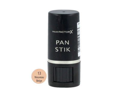 Max Factor Pan Stick vysoce krycí make-up v tyčince (odstín 13 Nouveau Beige) 9 g  pro maximální krytí a sjednocení pleti