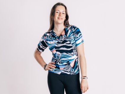 Dámská halenka - barevná zebra