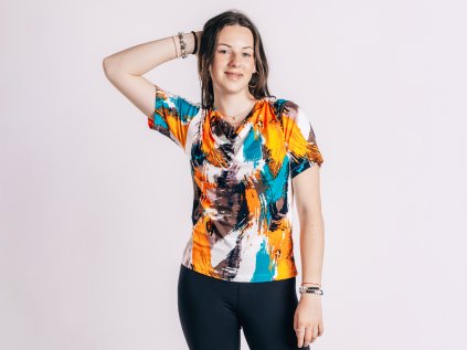 Dámská halenka - barevný vzor