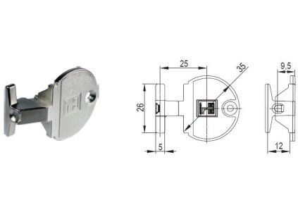 LEHMANN Protikus 5155 na posuvné dvere 515.04