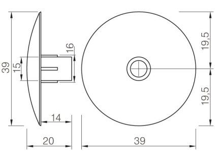 STRONG klzák narážací 464 5mm čierna