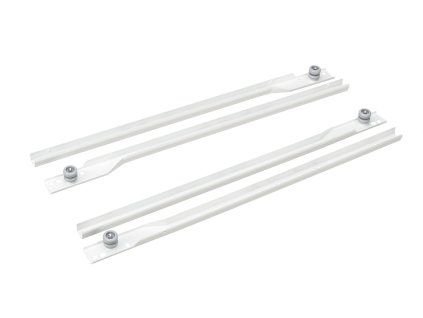 StrongWire Výsuv kolieskový roller pre 16mm korpus biely