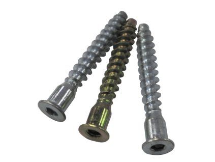 StrongFix Konfirmát 7/50mm drážky zinok biely