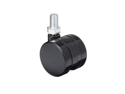 StrongCastors koliesko 40mm s čapom M10 čierna