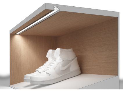 StrongLumio profil LED Diagonal 14, 3000mm strieborná elox