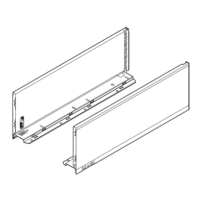 BLUM 770C6502S bočnice Legrabox C 650mm čierna