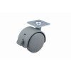 StrongCastors koliesko 50mm, platnička, brzda, šedá