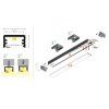 StrongLumio profil LED Slim 8, 3000mm strieborná elox