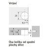 HETTICH 9116945 Excenter VB 35 M, 19 mm, plast, hnedá