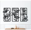 Elegáns Virág Sziluett (Méret 107 x 60 cm, Szín Fekete)