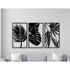 Trópusi Levél Trio (Méret 128 x 60 cm, Szín Fekete)
