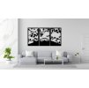 Sakura Hegyek Fali Dekoráció (Méret 120 x 60 cm, Szín Fekete)