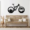 Hegyi Kerékpár Fali Dekoráció (Méret 60 x 40 cm, Szín Fekete)