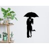 Romantikus Pár Fali Dekor (Méret 35 x 60 cm, Szín Fekete)