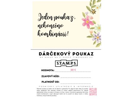 Elektronický dárčekový poukaz EUR