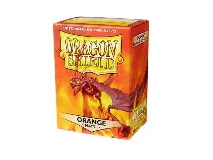 fundas dragon shield matte standard 63x88 naranja 1799